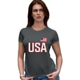 thumbnail image 1 of Womens USA National Pride Deluxe Soft T-Shirt, 1 of 1