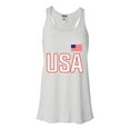 thumbnail image 1 of Womens USA National Pride Flowy Racerback Tank Top T-Shirt, 1 of 1