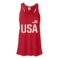 thumbnail image 1 of Womens USA National Pride Flowy Racerback Tank Top T-Shirt, 1 of 1