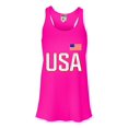 thumbnail image 1 of Womens USA National Pride Flowy Racerback Tank Top T-Shirt, 1 of 1
