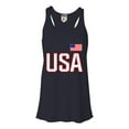 thumbnail image 1 of Womens USA National Pride Flowy Racerback Tank Top T-Shirt, 1 of 1