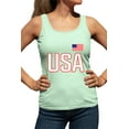 thumbnail image 1 of Womens USA National Pride Racerback Tank Top T-Shirt, 1 of 1