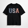 thumbnail image 1 of Womens USA Shirt 4th of July Shirts American Patriotic Tee Tops, 1 of 7
