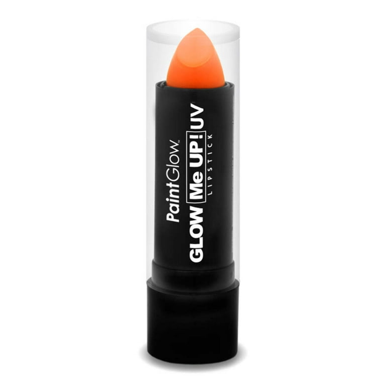 Womens UV Lipstick Neon Orange Make Up Female Halloween Costume Womens UV Lipstick Neon Orange Make Up Female Halloween Costume