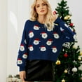 thumbnail image 1 of Womens Ugly Christmas Sweater Funny Santa Funny Xmas Holiday Party Knitted Pullover, 1 of 5