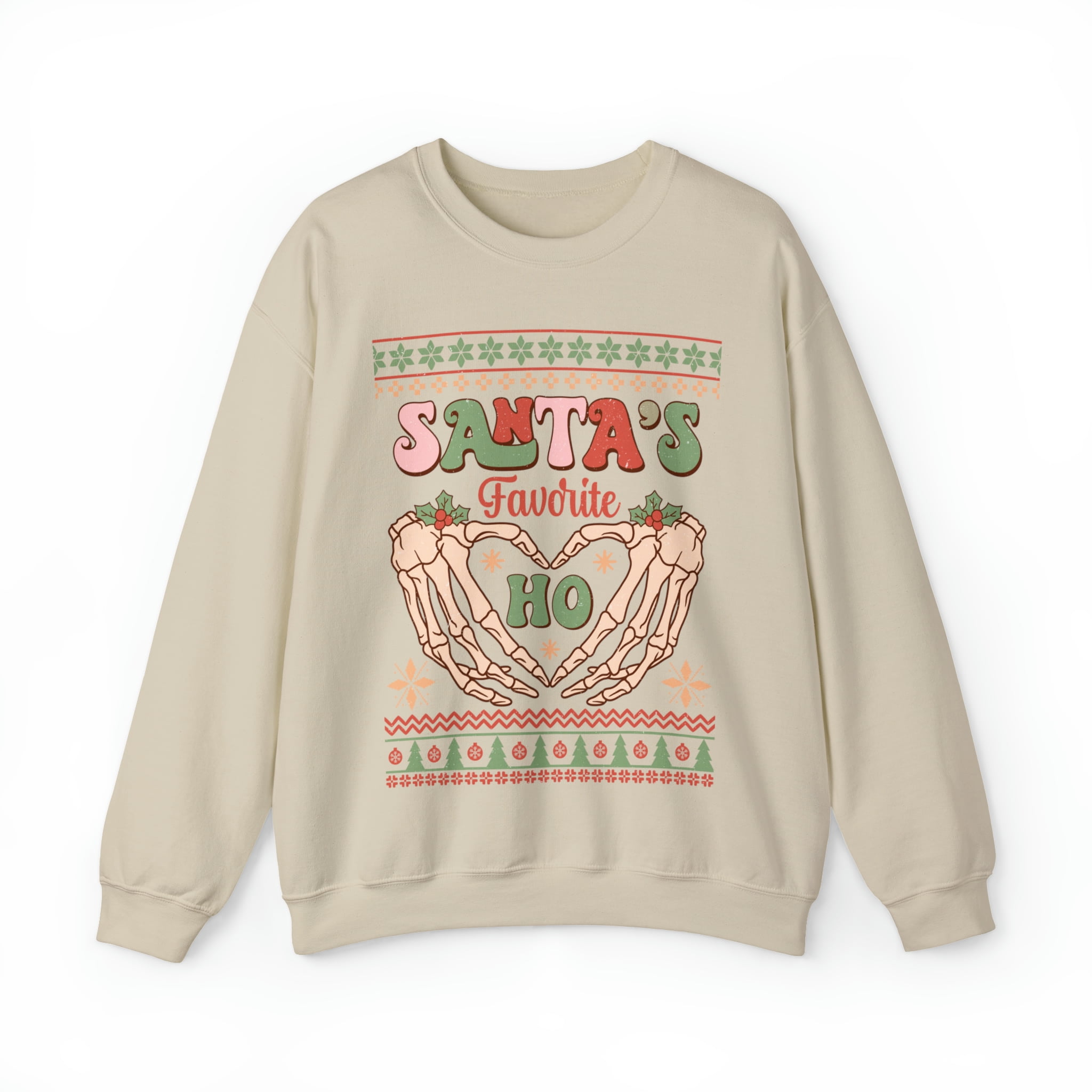 Ugly christmas sweater santa's favorite ho top