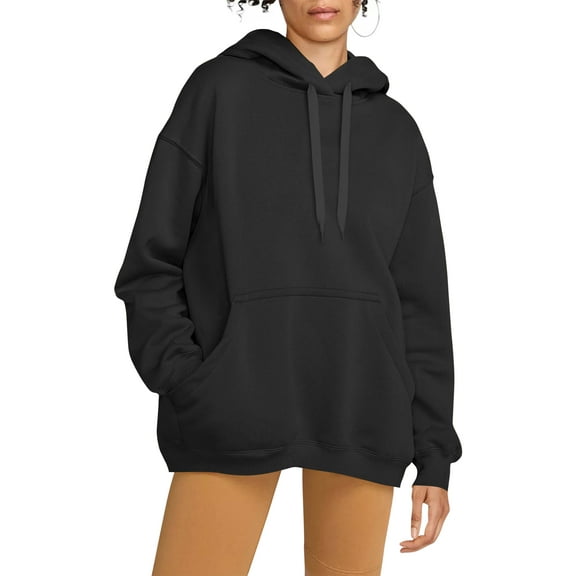 Womens Ultimate Heavyweight Pullover Hoodie Oversized Sweatshirt Fleece Essentials Loose Fit XS-5XL