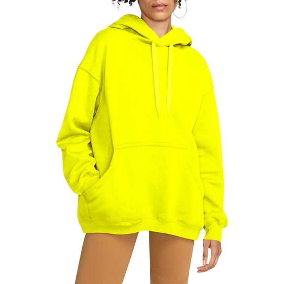 Womens Ultimate Heavyweight Pullover Hoodie Oversized Sweatshirt Fleece Essentials Loose Fit XS-5XL