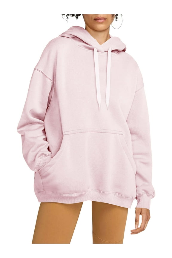 Womens Ultimate Heavyweight Pullover Hoodie Oversized Sweatshirt Fleece Essentials Loose Fit XS-5XL