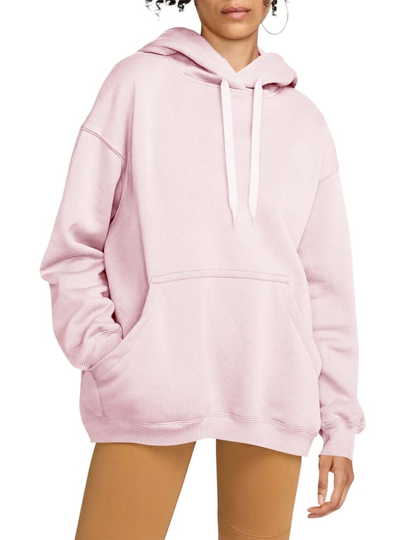 Womens Ultimate Heavyweight Pullover Hoodie Oversized Sweatshirt Fleece Essentials Loose Fit XS-5XL