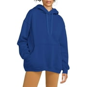 Womens Ultimate Heavyweight Pullover Hoodie Oversized Sweatshirt Fleece Essentials Loose Fit XS-5XL