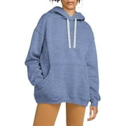 Womens Ultimate Heavyweight Pullover Hoodie Oversized Sweatshirt Fleece Essentials Loose Fit XS-5XL