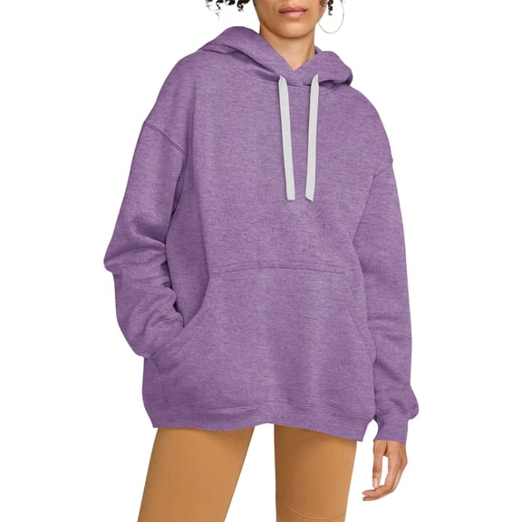 Womens Ultimate Heavyweight Pullover Hoodie Oversized Sweatshirt Fleece Essentials Loose Fit XS-5XL