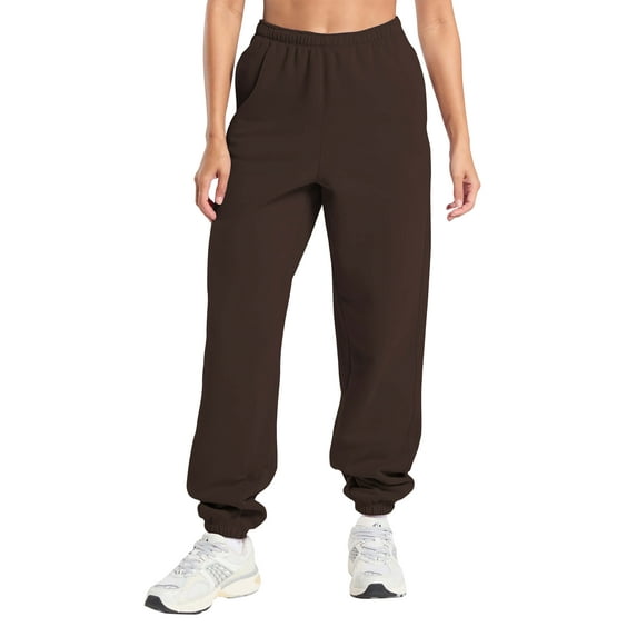 Womens Ultimate Heavyweight Sweatpant with Pockets Relaxed Fit Gym Lounge Essentials Fleece Jogger Pants S-5XL