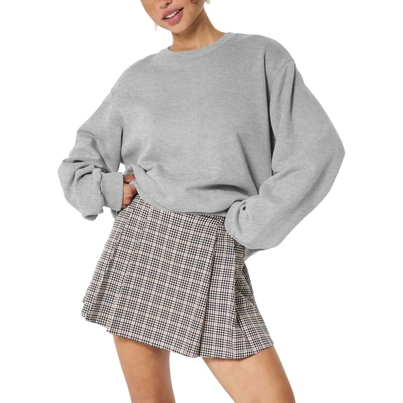 Womens Ultimate Heavyweight Sweatshirt Oversized Pullover Fleece Loose Fit Sweater XS-5XL