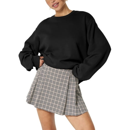 Womens Ultimate Heavyweight Sweatshirt Oversized Pullover Fleece Loose Fit Sweater XS-5XL