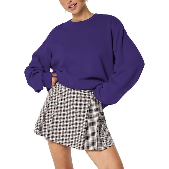 Womens Ultimate Heavyweight Sweatshirt Oversized Pullover Fleece Loose Fit Sweater XS-5XL