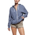 thumbnail image 1 of Womens Ultimate Heavyweight Zip Up Hoodie Jacket Loose Fit Fleece Essentials Oversized Outerwear, 1 of 7