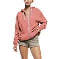 thumbnail image 1 of Womens Ultimate Heavyweight Zip Up Hoodie Jacket Loose Fit Fleece Essentials Oversized Outerwear, 1 of 7