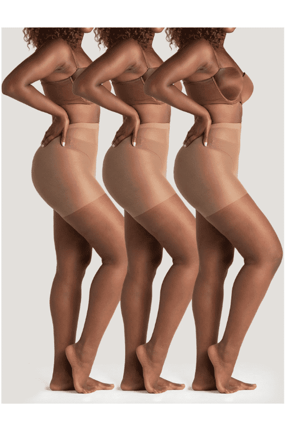 Womens Ultra Sheer Pantyhose, 3 Pack