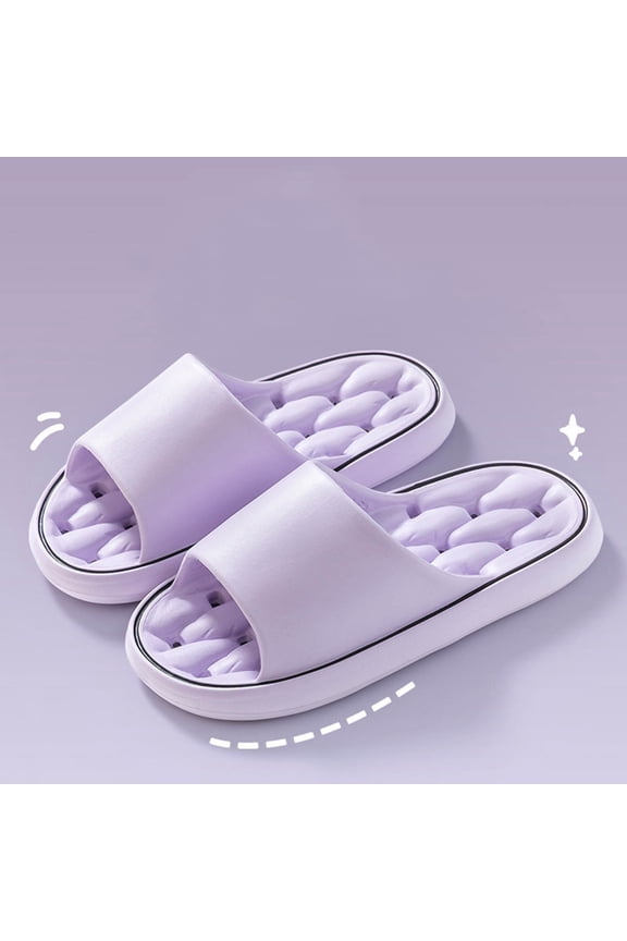 Womens Ultra Soft Foam Slides Cloud Comfort Indoor Outdoor House Slippers Waterproof Lightweight with Arch Support Purple,Size 38