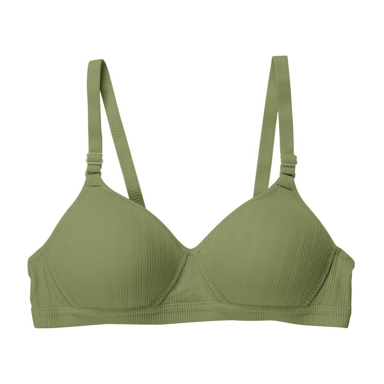 Stylish Green Cotton Solid Non Padded Wirefree Full Cup Bras For Women at  Rs 400.00, Cotton Bra