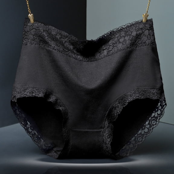 Womens Underpants Womens Brief Underwear Packs Womens Brief Underwear Packs Women's Fashion Solid Lace Briefs Comfortable Cotton High Waist Underwear Women Panties