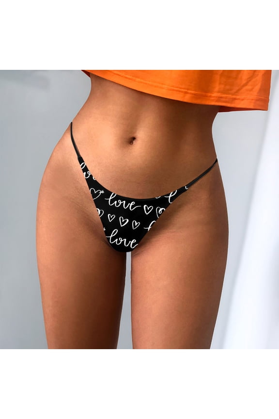 Womens Underwear 1 piece 100% Polyester Soft M Black Underwear