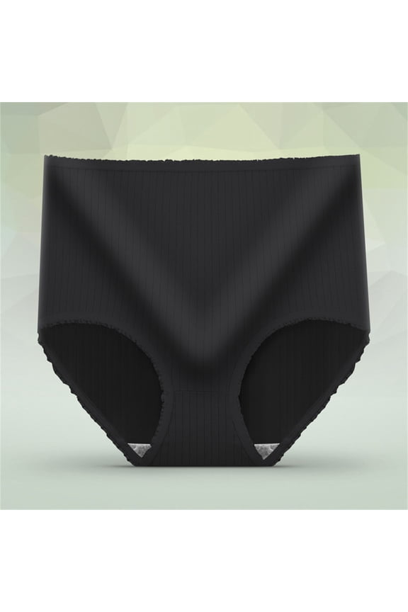 Womens Underwear 1 piece 80% Polyester and 20% Spandex Soft L Black Underwear