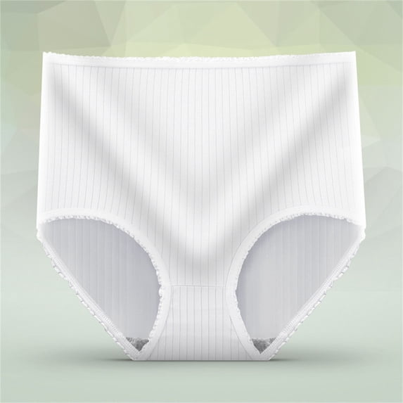 Womens Underwear 1 piece 80% Polyester and 20% Spandex Soft XL White Underwear