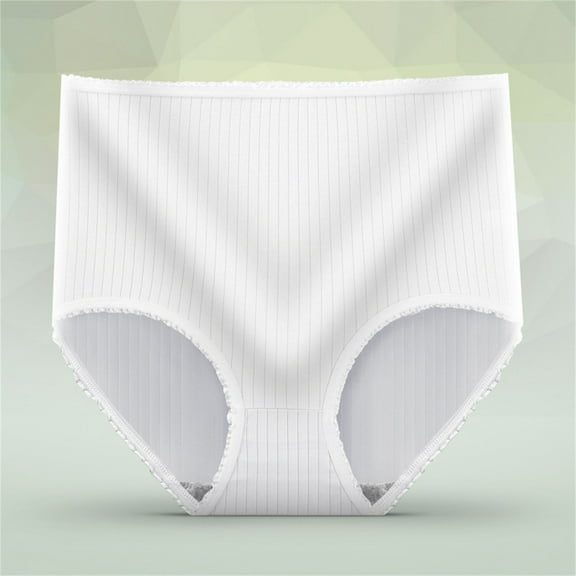 Womens Underwear 1 piece 80% Polyester and 20% Spandex Soft XL White Underwear