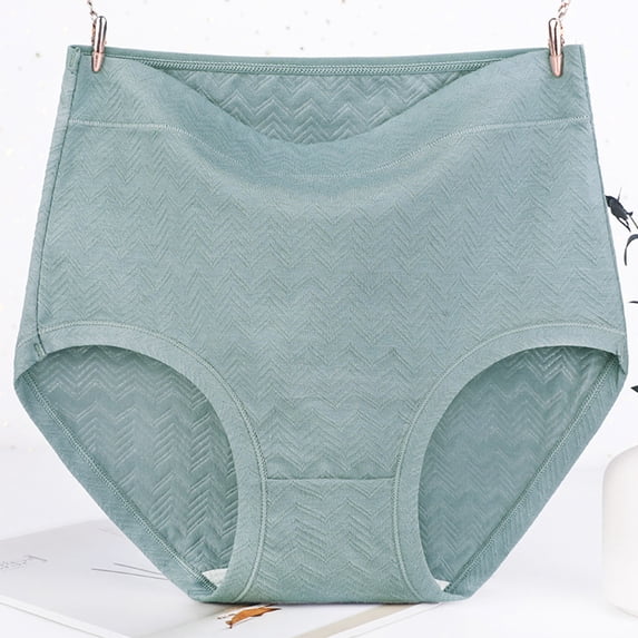 Womens Underwear 100% Cotton Underwear Women Plus Size Women's Panties High Waisted Lightweight Leak Proof Briefs