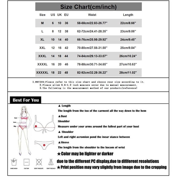 Womens Underwear 2 pieces 100% Cotton Soft M Blue Underwear