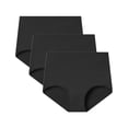 thumbnail image 1 of Womens Underwear 3 Pack High Waist Cotton Regular Plus Size Brief Underwear, 1 of 3