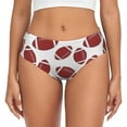 thumbnail image 1 of Womens Underwear - American football cute No Show Seamless Underwear for Women, Stretch Women's Panties, Hipster Soft Comfort Ladies Panties Bikini Underwear Briefs, 1 of 6
