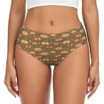 thumbnail image 1 of Womens Underwear - Armadillo Floral 1 No Show Seamless Underwear for Women, Stretch Women's Panties, Hipster Soft Comfort Ladies Panties Bikini Underwear Briefs, 1 of 6