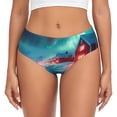 thumbnail image 1 of Womens Underwear Aurora Borealis Village Cuteness No Show Seamless Underwear for Women, Soft Stretch Women's Panties, Hipster Ladies Panties Bikini Underwear Briefs, 1 of 6