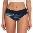 thumbnail image 1 of Womens Underwear - Aurora Iceberg Seal A No Show Seamless Underwear for Women, Stretch Women's Panties, Hipster Soft Comfort Ladies Panties Bikini Underwear Briefs, 1 of 6