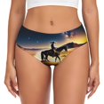 thumbnail image 1 of Womens Underwear - Azure Sky Western Desert Cowboy No Show Seamless Underwear for Women, Stretch Women's Panties, Hipster Soft Comfort Ladies Panties Bikini Underwear Briefs, 1 of 6
