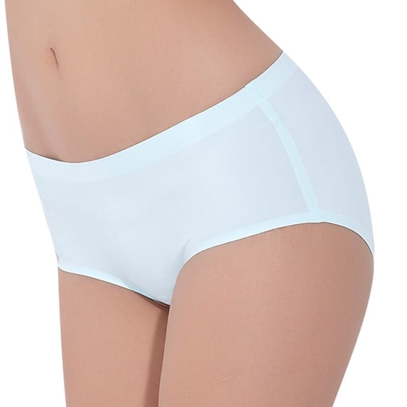 Womens Underwear Bikini Seamless Underwear Womens Cheeky Underwear Light Blue L