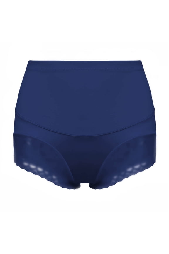 Womens Underwear Boyshorts Women High Waisted Hip Lifting Abdominal Tightening and Seamless Waistband Pants Womens Cotton Panties Navy 4XL