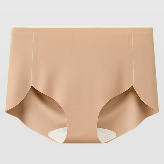 Womens Underwear Boyshorts Women's Lace Abdomen Mid-Rise Waist and Hip Lift Comfortable Body Breathable Underwear Briefs Khaki Xxl