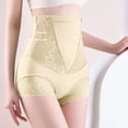 thumbnail image 1 of Womens Underwear Boyshorts Womens High Waisted Tummy Shapewear Comfortable Breathable Seamless Lace Panties Butt Lift Body Shaper Underpants Briefs Womens Cotton Panties Beige L, 1 of 9