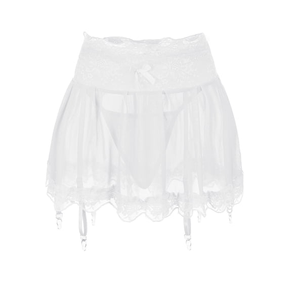 Womens Underwear Breathable Comfortable Panties Fashion Skirt With Garter Belt Mesh Skirt Mini Skirt Blend Underwear for Women