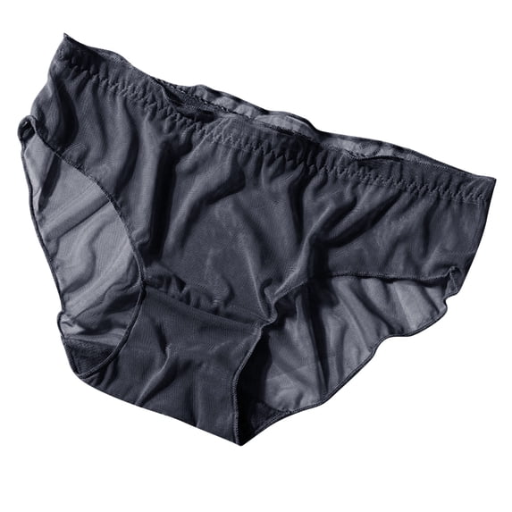 Womens Underwear Breathable Comfortable Panties Mesh Transparent Lightweight Lace Pure Cotton Crotch Low Waist Briefs Blend Underwear for Women