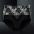 thumbnail image 1 of Womens Underwear Brief Panties Women Pure Cotton Large Size High Waist Elastic Soft Breathable Underwear Black Xl, 1 of 4