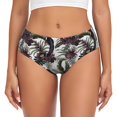 thumbnail image 1 of Womens Underwear Brown Cute Bird of Paradise Cuteness No Show Seamless Underwear for Women, Soft Stretch Women's Panties, Hipster Ladies Panties Bikini Underwear Briefs, 1 of 6