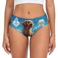 thumbnail image 1 of Womens Underwear - Cartoon Cloud Puppy No Show Seamless Underwear for Women, Soft Stretch Womens Panties, Hipster Ladies Panties Bikini Underwear Briefs, 1 of 6