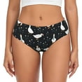 thumbnail image 1 of Womens Underwear Cartoon Cute Duck Hat Tie Flower Cuteness No Show Seamless Underwear for Women, Soft Stretch Women's Panties, Hipster Ladies Panties Bikini Underwear Briefs, 1 of 6