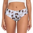 thumbnail image 1 of Womens Underwear - Cartoon Cute Funny Horse No Show Seamless Underwear for Women, Stretch Women's Panties, Hipster Soft Comfort Ladies Panties Bikini Underwear Briefs, 1 of 6